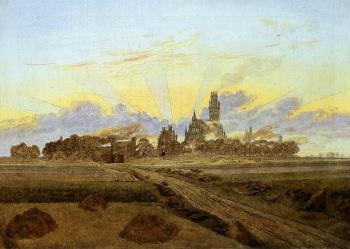 卡斯帕爾 大衛 弗裡德裡希 Neubrandenburg In Flames 卡斯帕爾 大衛 弗裡德裡希 Neubrandenburg In Flames